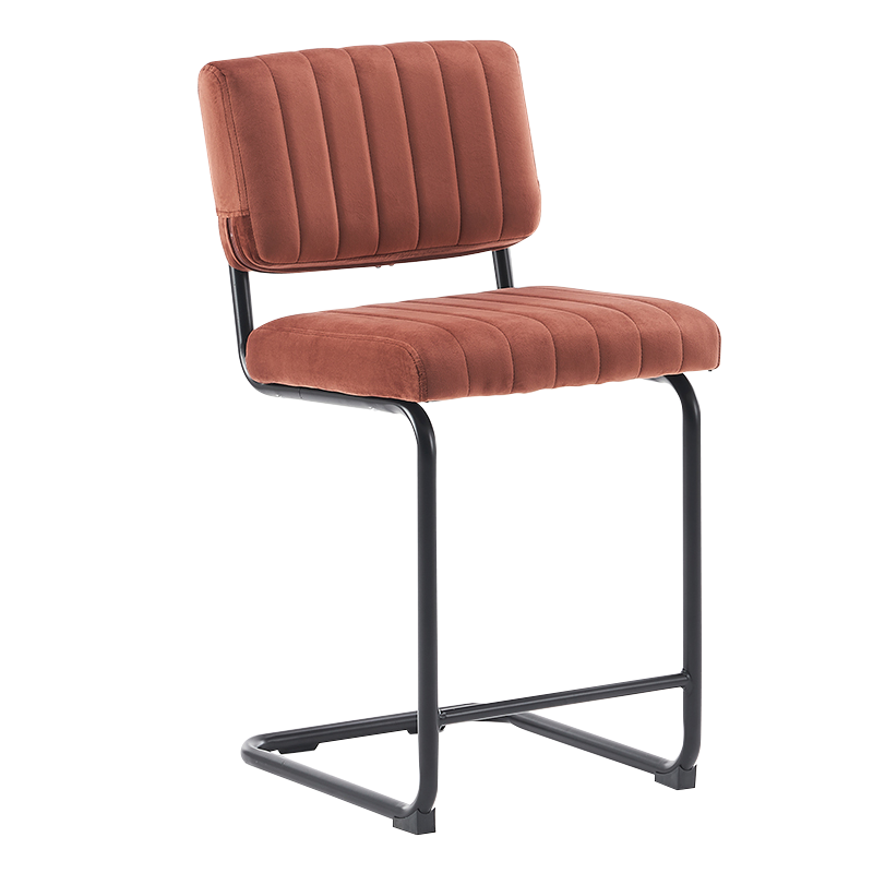 เก้าอี้สตูลเคาน์เตอร์สูงต่ำ Camel Velvet (Y-C02)