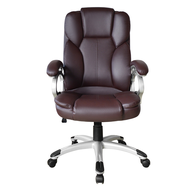 เบาะนั่งผู้บริหารพนักพิงสูงพนักพิงสูง สีน้ำตาล (Y-2825)