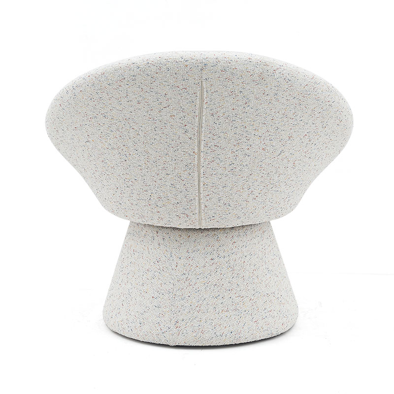 Nordic สีขาวผ้าขี้เกียจทรงกลมห้องนั่งเล่นเก้าอี้เดี่ยวที่นั่งโซฟา Accent Lounge เก้าอี้พนักพิง (GY-645)