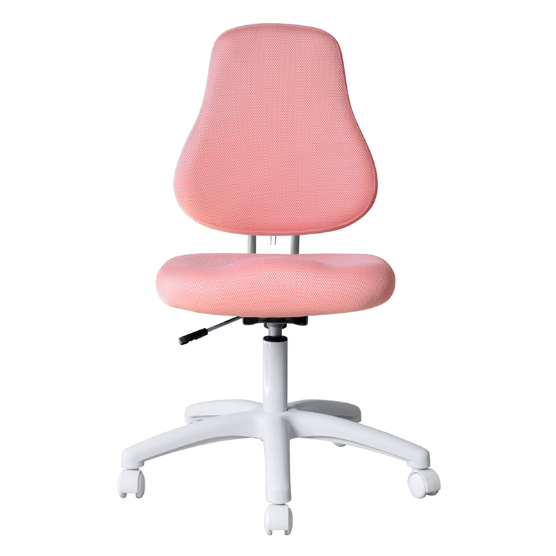 เก้าอี้ทำงานผ้าไม่มีแขนมีฐานไนลอน (M-6122) สีชมพู