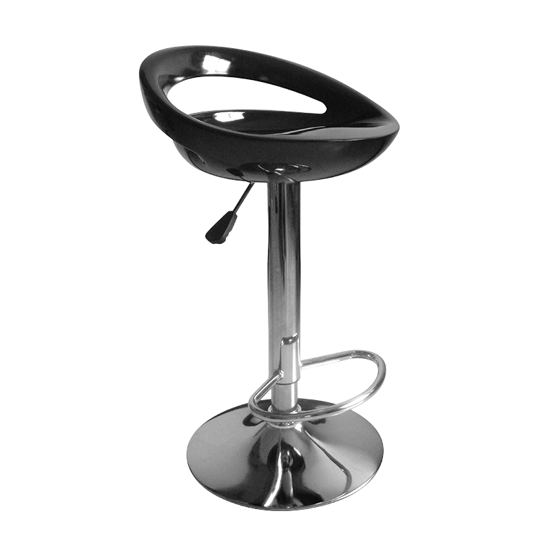 เก้าอี้สตูลบาร์ยกพนักพิงหลังต่ำพลาสติก ABS สีดำ (GY-914)