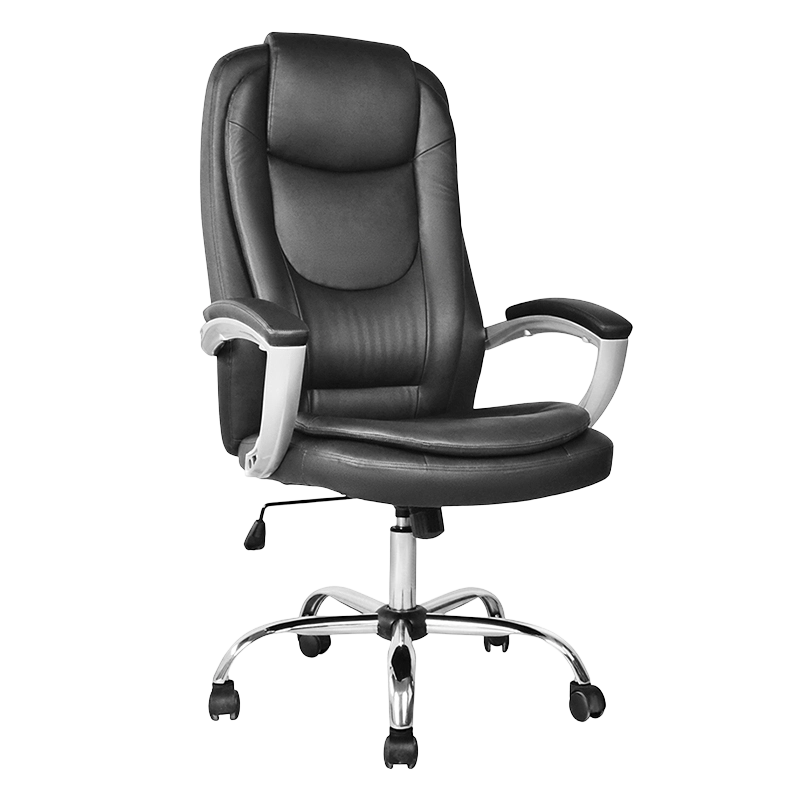 เก้าอี้สำนักงานผู้บริหารพนักพิงสูงมีเบาะรองท้าวแขน (M-6123)