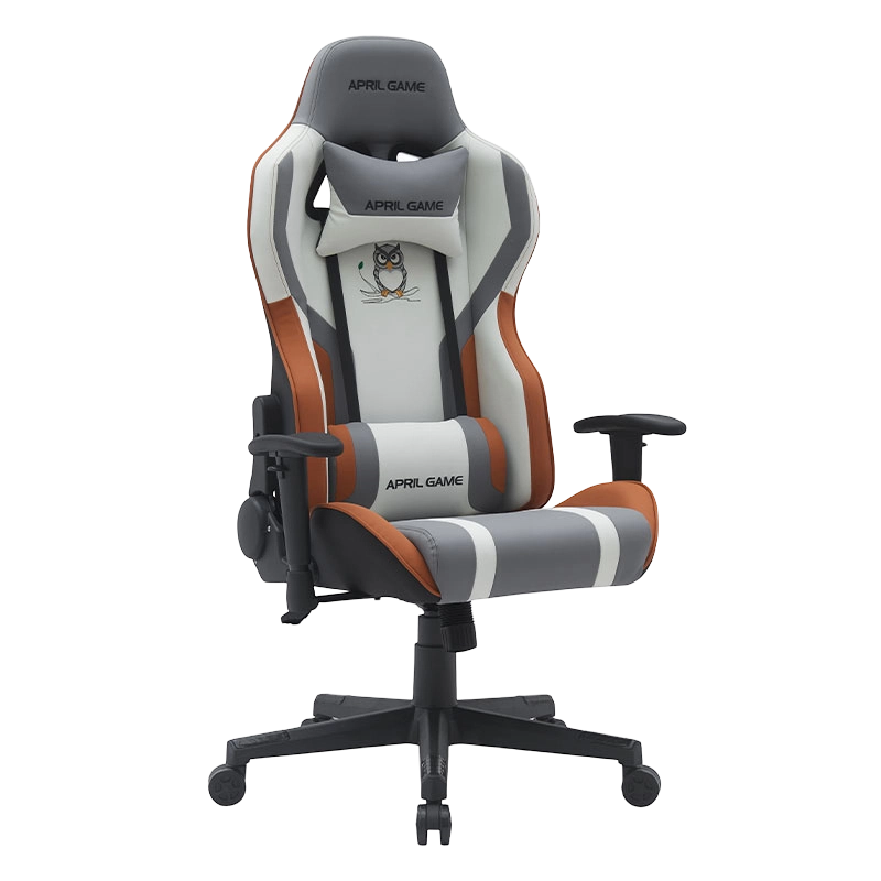 การออกแบบสัตว์สูงหนังสังเคราะห์ Silla Gamer หมุนได้ 180 องศานอน Strong กรอบ Racing Gamer เก้าอี้ (T-7121)