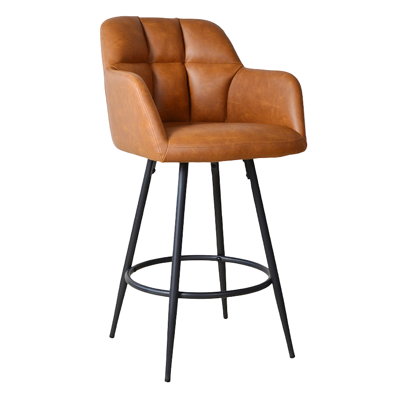 เก้าอี้สตูลสูงเคาน์เตอร์หลัง PU PU (X-5117B)